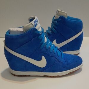 Nike Blue Suede High-Top Sneakers